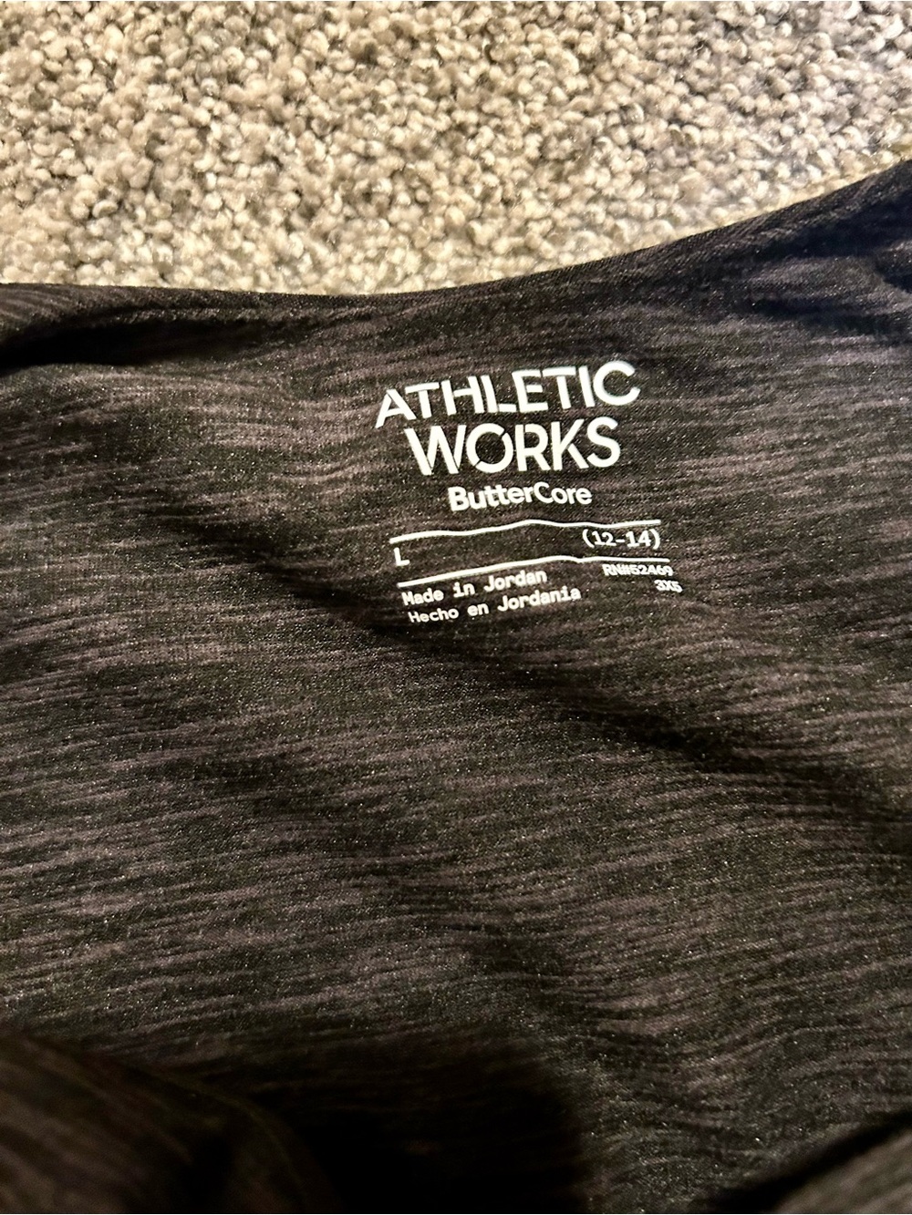 Athletic Works Charcoal Heather Scoop Neck Tank - Picture 3 of 4